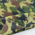 Camouflage de polyester micro tissu de sherpa ours en peluche épais